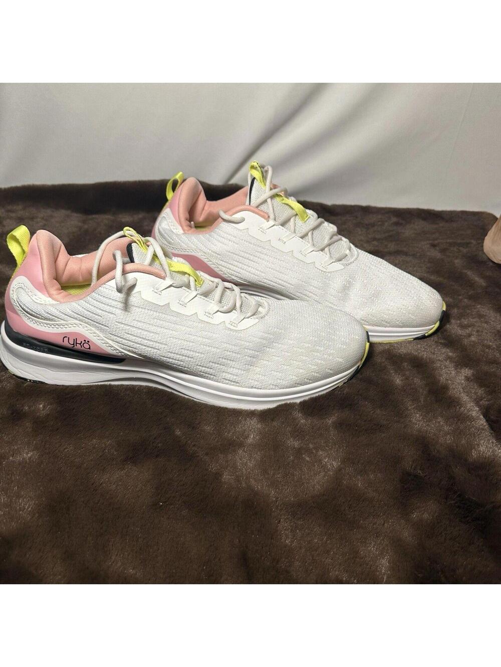 Ryka Myriad Womens White Mesh Running & Training Shoes 10 Medium